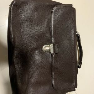 Suitsupply Brown Leather Briefcase